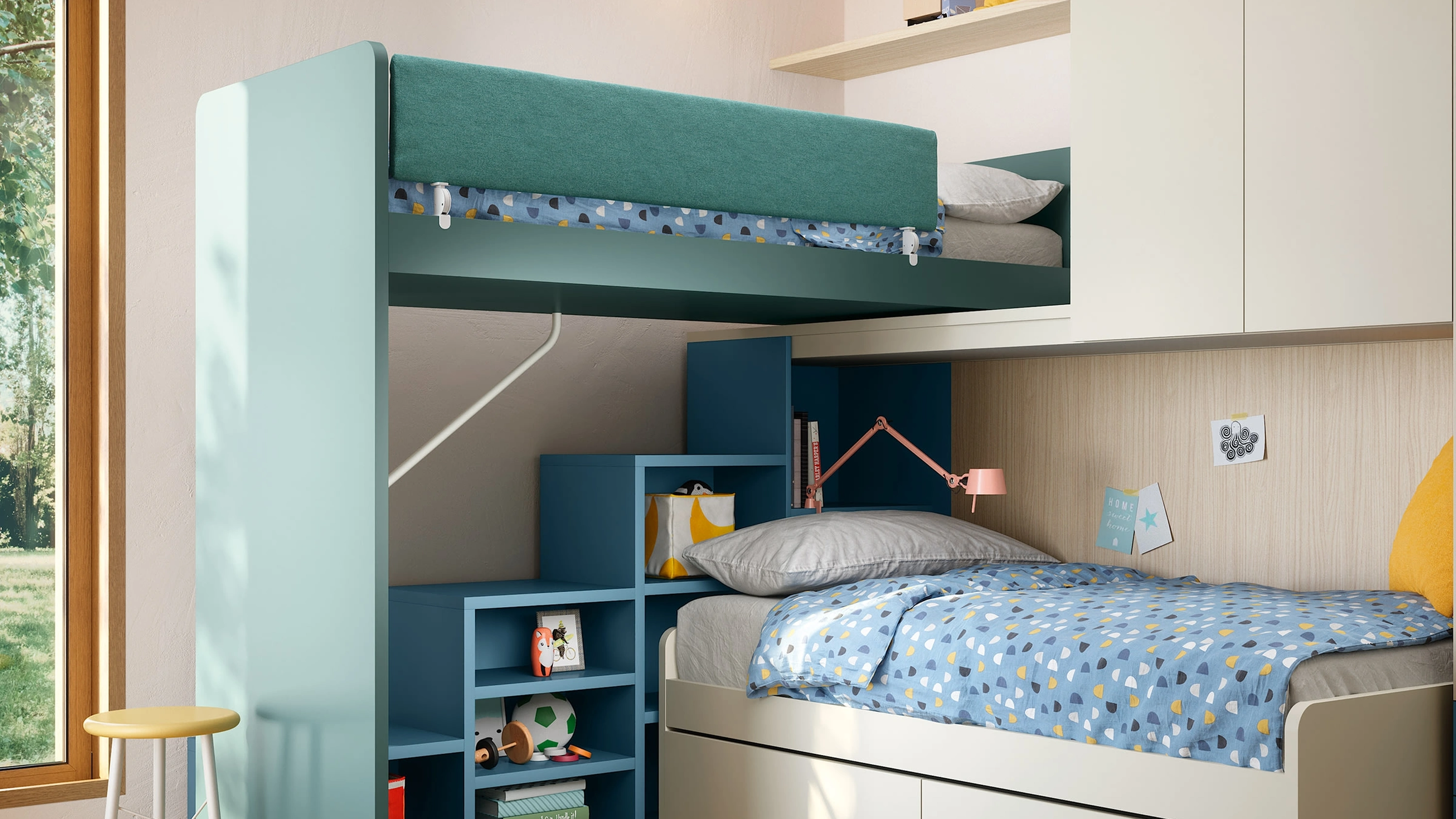 Cameretta Soppalco Scorrevole Slide di Nidi