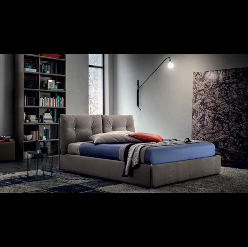 Letto con testiera trapuntata Scotty di Felis