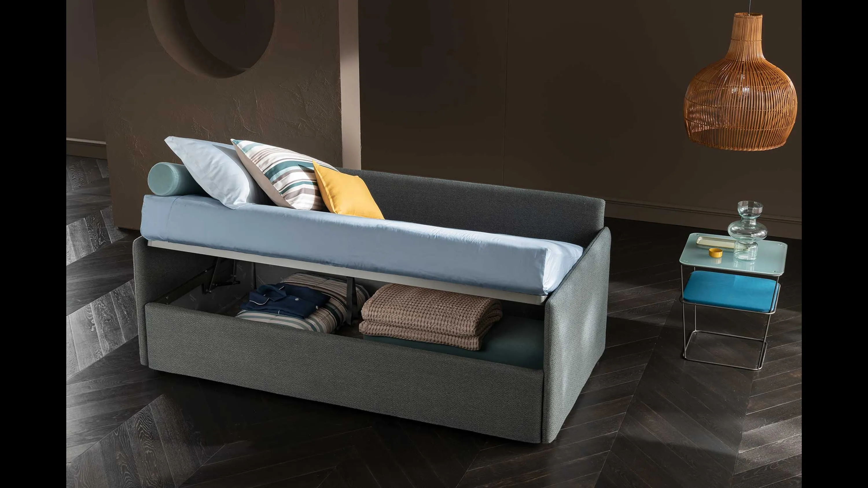 Letto singolo con box contenitore Soul Young Teddy Ponte di Altrenotti