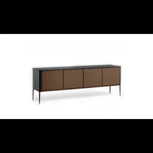 Madia Lea H73 in legno con ante rivestite in tessuto di Midj