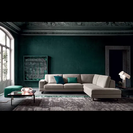 Divano in microfibra ad angolo Angel di Felis