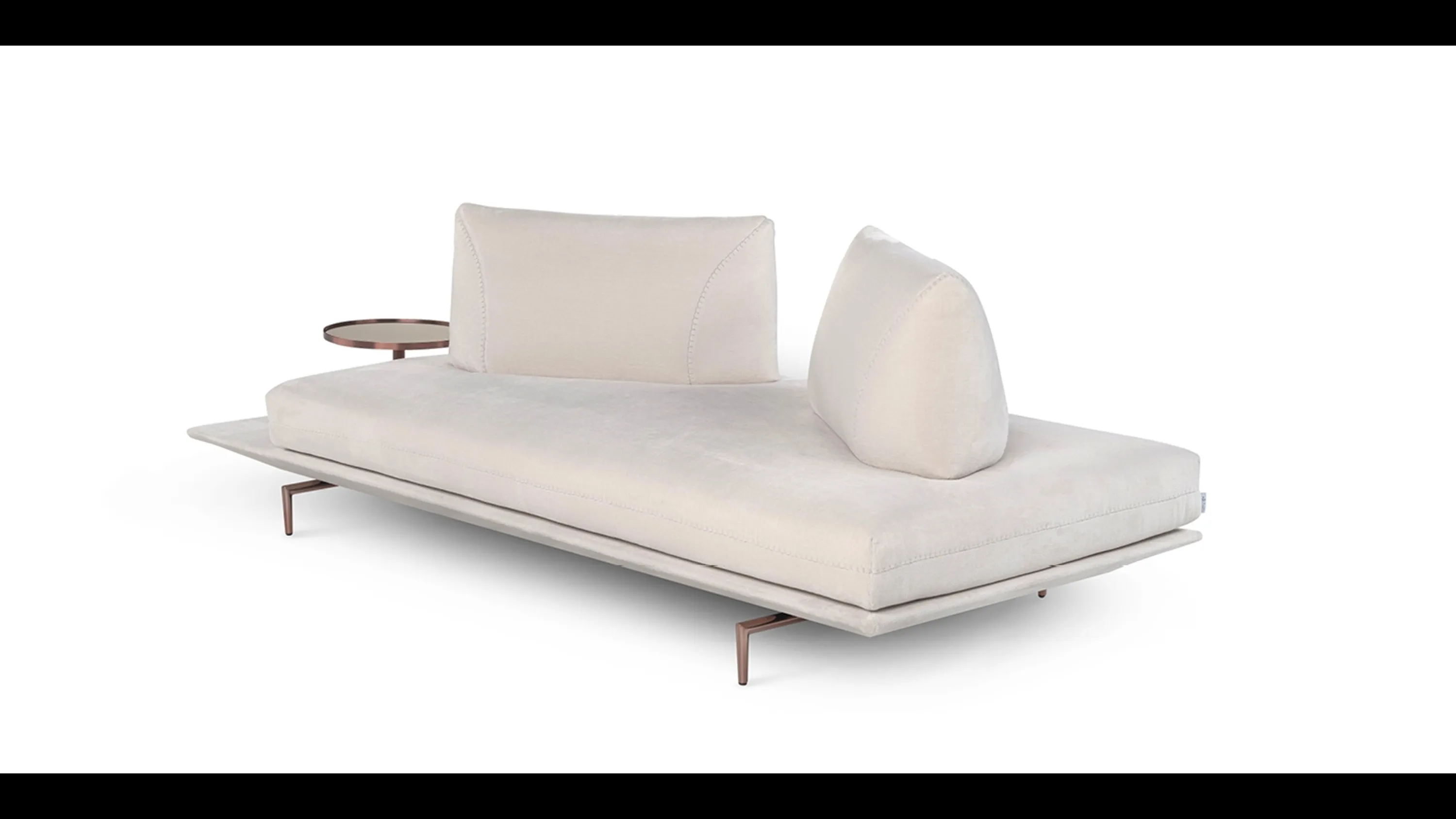 Divano lineare Gianduiotto di Calia