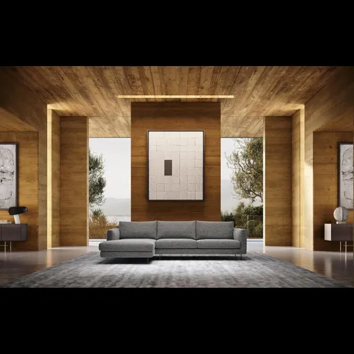 Divano con penisola Conrad di Felis