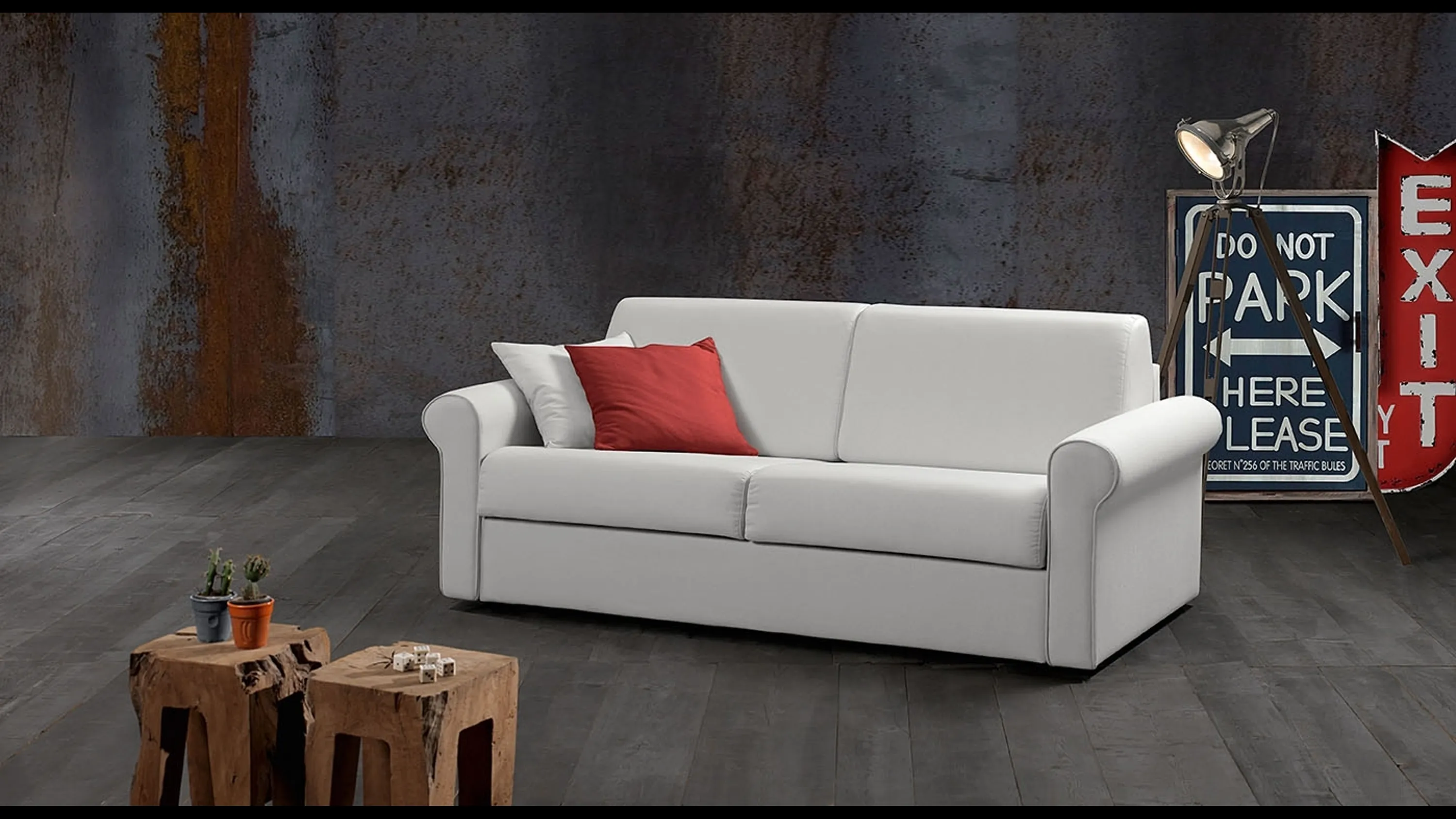 Divano Letto lineare Akka di Excò