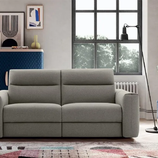 Divano lineare Creed con movimento relax di Felis
