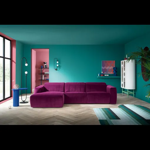 Divano relax con penisola Kensington di Felis