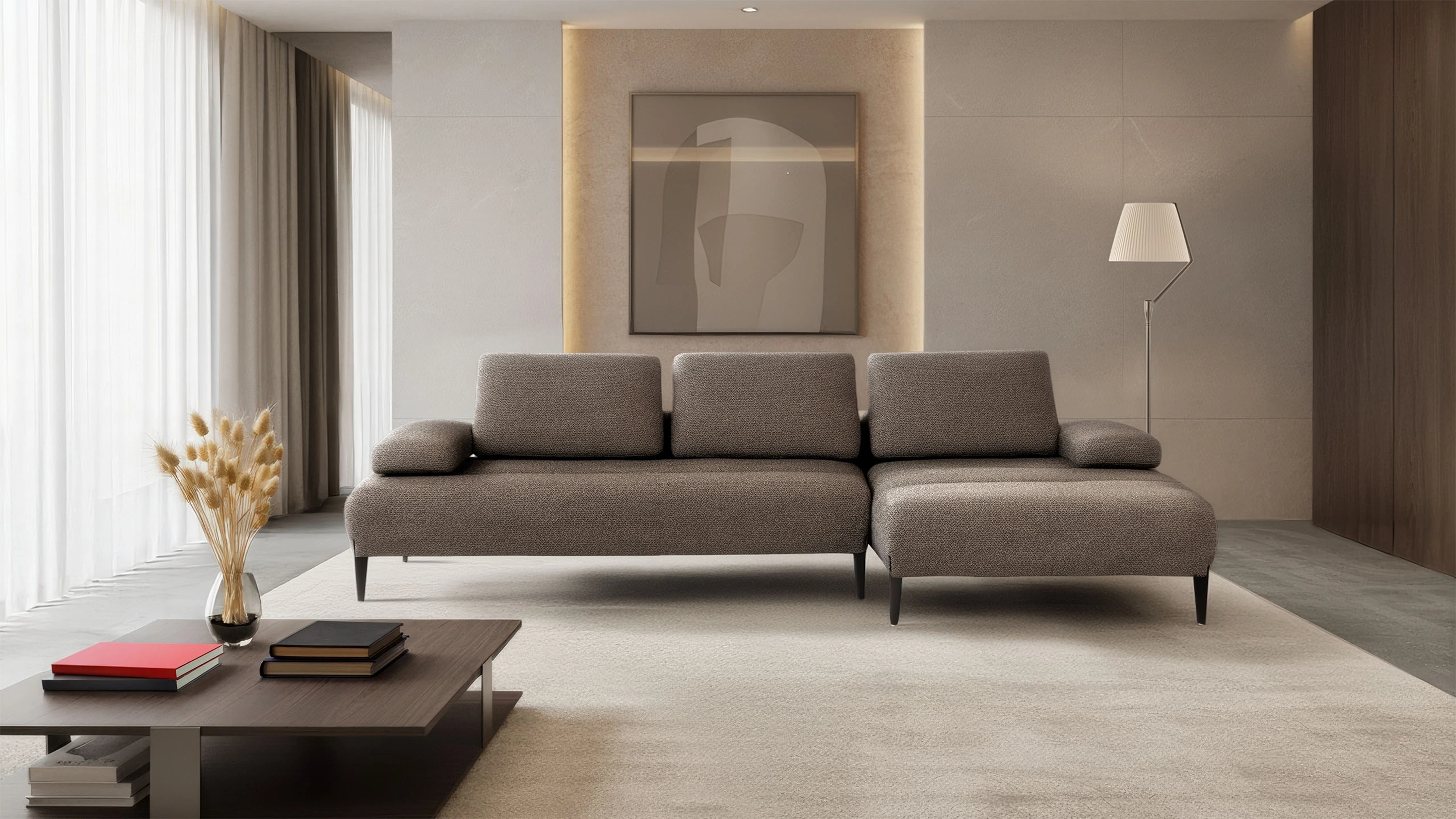 Divano con penisola Freestyle di Calia