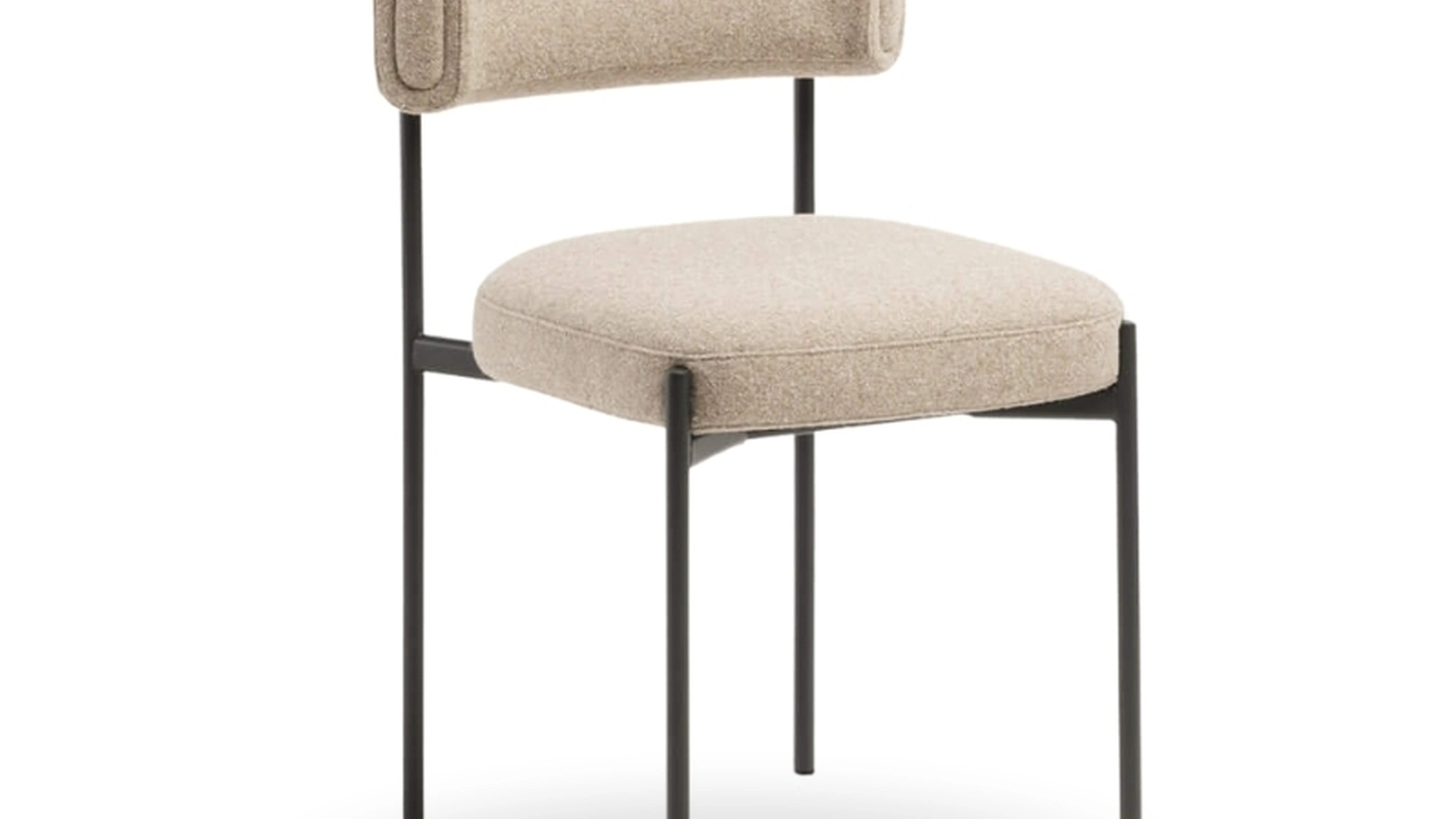 Sedia Amelie in tessuto imbottito di Midj