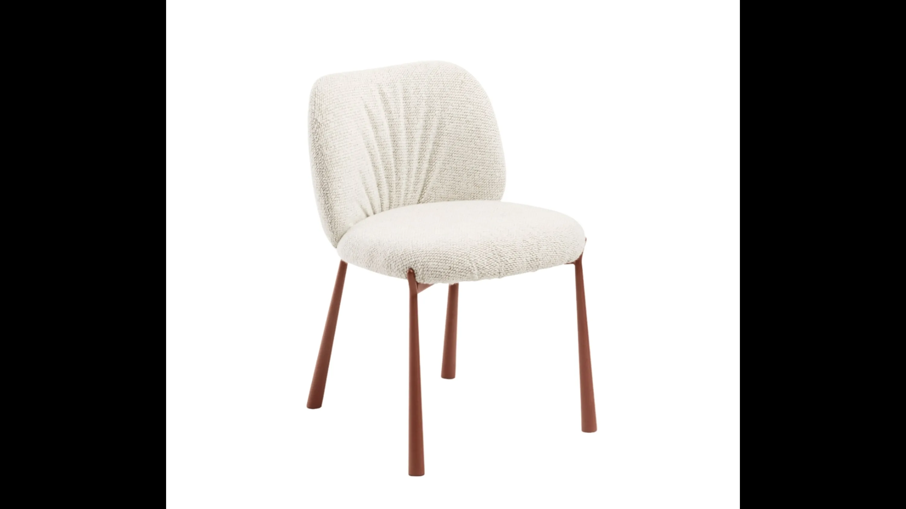 Sedia Mys in tessuto imbottito di Midj