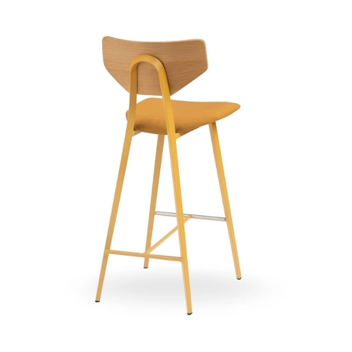 Sgabello in legno con seduta imbottita Tosca di Midj