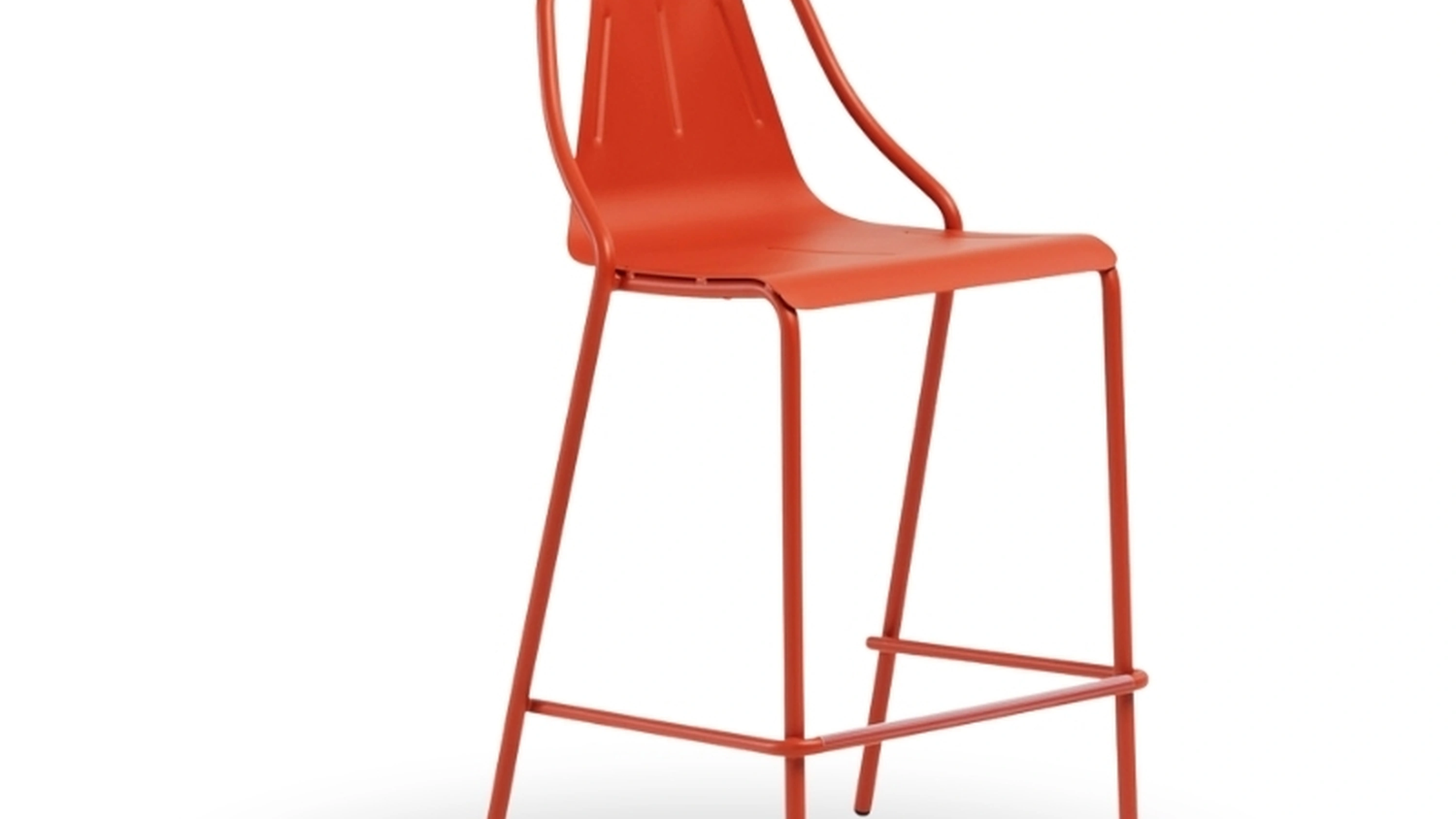 Sgabello in metallo Ola di Midj